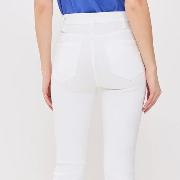 Mother The Hustler Ankle Fray Jeans in White -size 30 - NWT - Picture 3 of 8